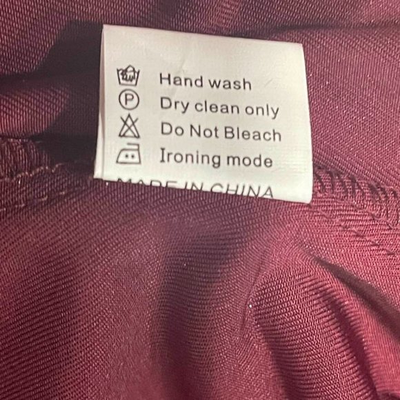 Crushed Velvet Skater A-Line Flirty Mini Burgundy Long Sleeves Cocktail … - Picture 14 of 16